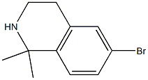 6-Bromo-1,1-dimethyl-1,2,3,4-tetrahydroisoquinoline Structure