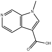 1-Methyl-1H-pyrrolo[2,3-c]pyridine-3-carboxylic acid 구조식 이미지