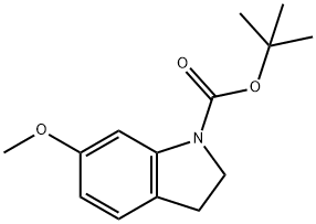 tert-butyl 6-methoxyindoline-1-carboxylate 구조식 이미지