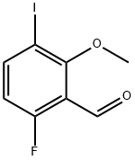 6-Fluoro-3-iodo-2-methoxybenzaldehyde Structure