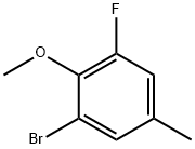 1-Bromo-3-fluoro-2-methoxy-5-methylbenzene Structure