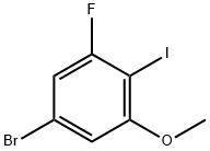 5-Bromo-3-fluoro-2-iodoanisole 구조식 이미지