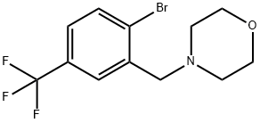 4-[[2-Bromo-5-(trifluoromethyl)phenyl]methyl]morpholine Structure