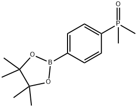 dimethyl(4-(4,4,5,5-tetramethyl-1,3,2-dioxaborolan-2-yl)phenyl)phosphine oxide Structure