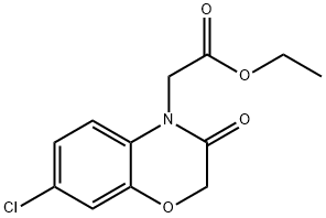 Ethyl 2-(7-chloro-3-oxo-2H-benzo[b][1,4]oxazin-4(3H)-yl)acetate Structure