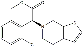 methyl (S)-2-(2-chlorophenyl)-2-(4,7-dihydrothieno[2,3-c]pyridin-6(5H)-yl)acetate 구조식 이미지