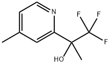 1,1,1-trifluoro-2-(4-methylpyridin-2-yl)propan-2-ol 구조식 이미지