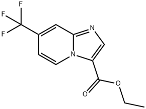 7-Trifluoromethyl-imidazo[1,2-a]pyridine-3-carboxylic acid ethyl ester Structure