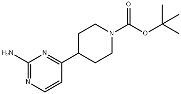 tert-butyl 4-(2-aminopyrimidin-4-yl)piperidine-1-carboxylate Structure