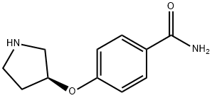 (S)-4-(pyrrolidin-3-yloxy)benzamide 구조식 이미지
