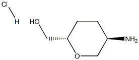 ((2S,5R)-5-aminotetrahydro-2H-pyran-2-yl)methanol hydrochloride Structure