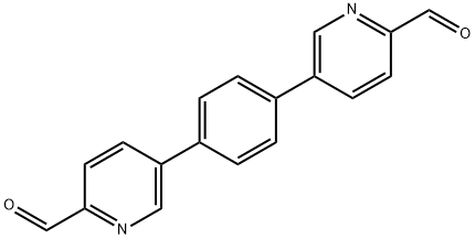 5,5'-(1,4-phenylene)dipicolinaldehyde 구조식 이미지