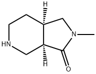 (3aR,7aR)-2-methyl-octahydro-1H-pyrrolo[3,4-c]pyridin-3-one 구조식 이미지