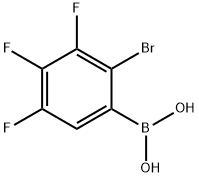 (2-Bromo-3,4,5-trifluorophenyl)boronic acid 구조식 이미지