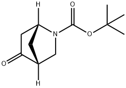 2-Azabicyclo[2.2.1]heptane-2-carboxylic acid, 5-oxo-, 1,1-dimethylethyl ester, (1R,4R)- Structure