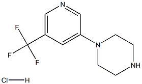 1-(5-(Trifluoromethyl)pyridin-3-yl)piperazine hydrochloride Structure