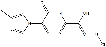 5-(4-methyl-1H-imidazol-1-yl)-6-oxo-1,6-dihydropyridine-2-carboxylicacidhydrochloride 구조식 이미지