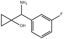 1-(amino(3-fluorophenyl)methyl)cyclopropanol 구조식 이미지