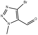 4-bromo-1-methyl-1H-1,2,3-Triazole-5-carboxaldehyde Structure