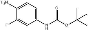 Tert-Butyl (4-Amino-3-Fluorophenyl)Carbamate 구조식 이미지