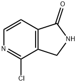 4-Chloro-2,3-dihydro-1H-pyrrolo[3,4-c]pyridin-1-one 구조식 이미지