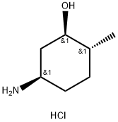 (1R,2R,5R)-5-amino-2-methylcyclohexanol hydrochloride Structure