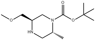 tert-butyl (2R,5R)-5-(methoxymethyl)-2-methylpiperazine-1-carboxylate Structure