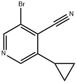 3-Bromo-5-cyclopropylisonicotinonitrile Structure