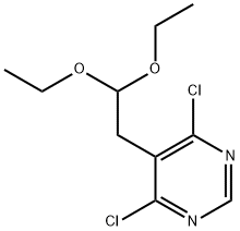 4,6-dichloro-5-(2,2-diethoxyethyl)Pyrimidine Structure