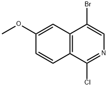 4-bromo-1-chloro-6-methoxyIsoquinoline 구조식 이미지