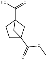 4-(Methoxycarbonyl)bicyclo[2.1.1]hexane-1-carboxylicacid Structure