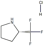 (S)-2-(Trifluoromethyl)pyrrolidine hydrochloride 구조식 이미지