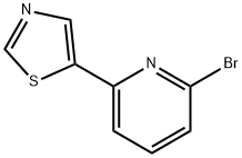 2-bromo-6-(thiazol-5-yl)pyridine Structure