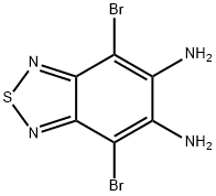 4,7-dibromobenzo[c][1,2,5]thiadiazole-5,6-diamine 구조식 이미지