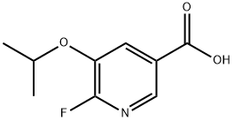 6-Fluoro-5-isopropoxynicotinic acid Structure