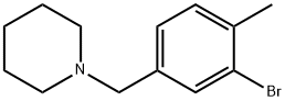 1-(3-Bromo-4-methylbenzyl)piperidine 구조식 이미지