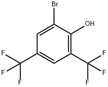 2,4-Bis(trifluoromethyl)-6-bromophenol 구조식 이미지