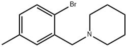 1-(2-Bromo-5-methylbenzyl)piperidine Structure