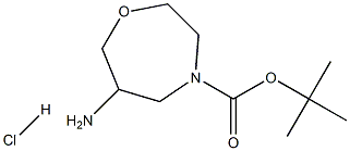 4-Boc-6-Amino-[1,4]oxazepane hydrochloride Structure