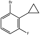 1-bromo-2-cyclopropyl-3-fluorobenzene 구조식 이미지
