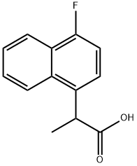 2-(4-Fluoro-naphthalen-1-yl)-propionic acid Structure