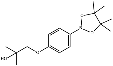 2-methyl-1-(4-(4,4,5,5-tetramethyl-1,3,2-dioxaborolan-2-yl)phenoxy)propan-2-ol Structure