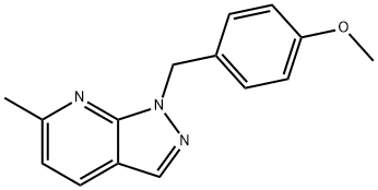 1-(4-methoxybenzyl)-6-methyl-1H-pyrazolo[3,4-b]pyridine 구조식 이미지