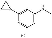 2-cyclopropyl-N-methylpyridin-4-amine dihydrochloride Structure