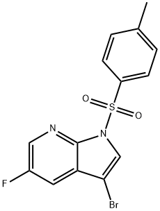 3-bromo-5-fluoro-1-tosyl-1H-pyrrolo[2,3-b]pyridine Structure