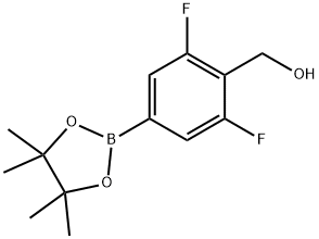 2,6-difluoro-4-(4,4,5,5-tetramethyl-1,3,2-dioxaborolan-2-yl)-benzenemethanol 구조식 이미지