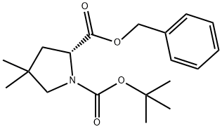 (R)-2-benzyl-1-(tert-butoxycarbonyl)-4,4-dimethylpyrrolidine-2-carboxylic acid 구조식 이미지