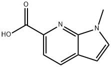 1-methyl-1H-pyrrolo[2,3-b]pyridine-6-carboxylic acid Structure