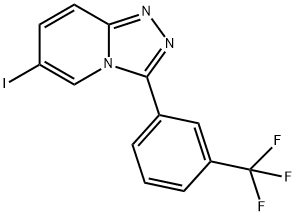 6-Iodo-3-(3-(trifluoromethyl)phenyl)-[1,2,4]triazolo[4,3-a]pyridine Structure