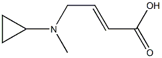 (E)-4-(cyclopropyl(methyl)amino)but-2-enoic acid Structure